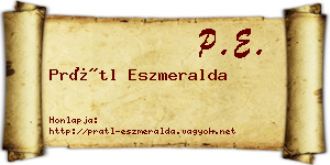 Prátl Eszmeralda névjegykártya